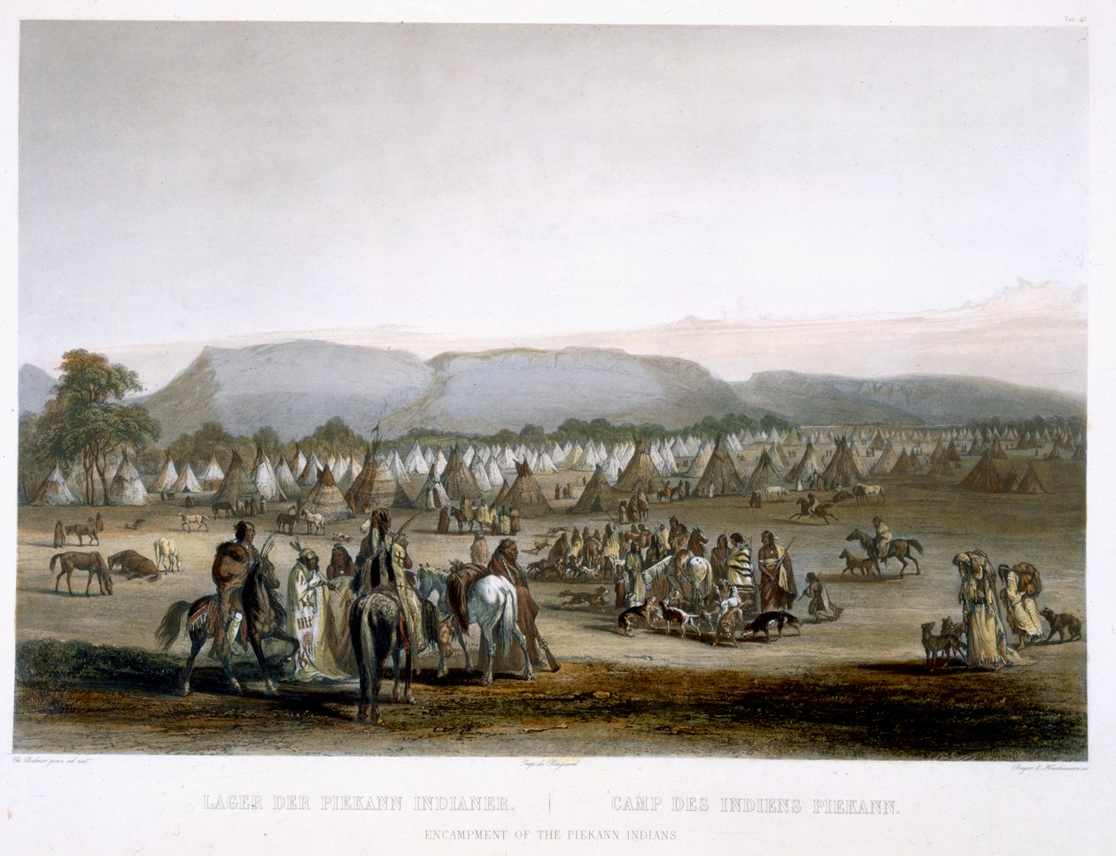 Piekann-indianernes lejr, plade 43 fra bind 2 af 