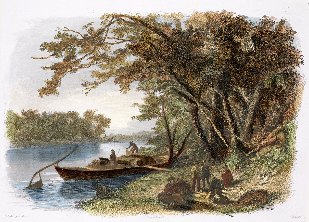 Encampment of the Traveler on the Missouri, plade 23 fra bind 1 af 