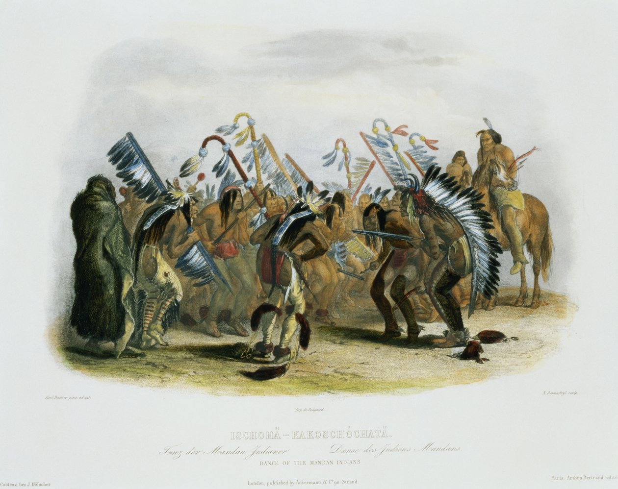 Ischoha-Kakochochata, Mandan-indianernes dans, plade 25 fra bind 1 af 