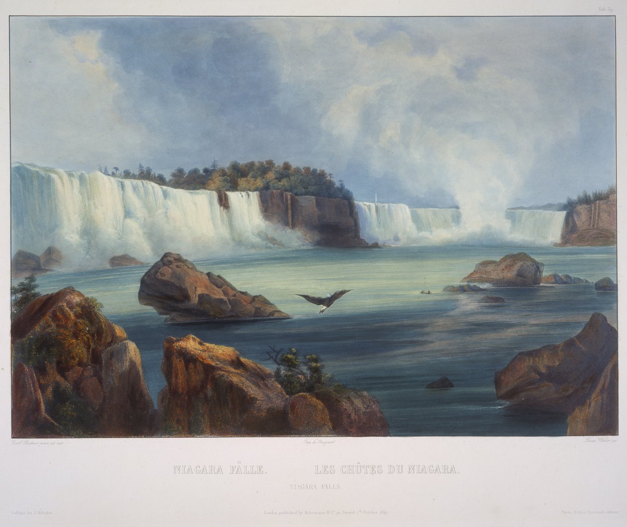 Niagara Falls af Karl Bodmer