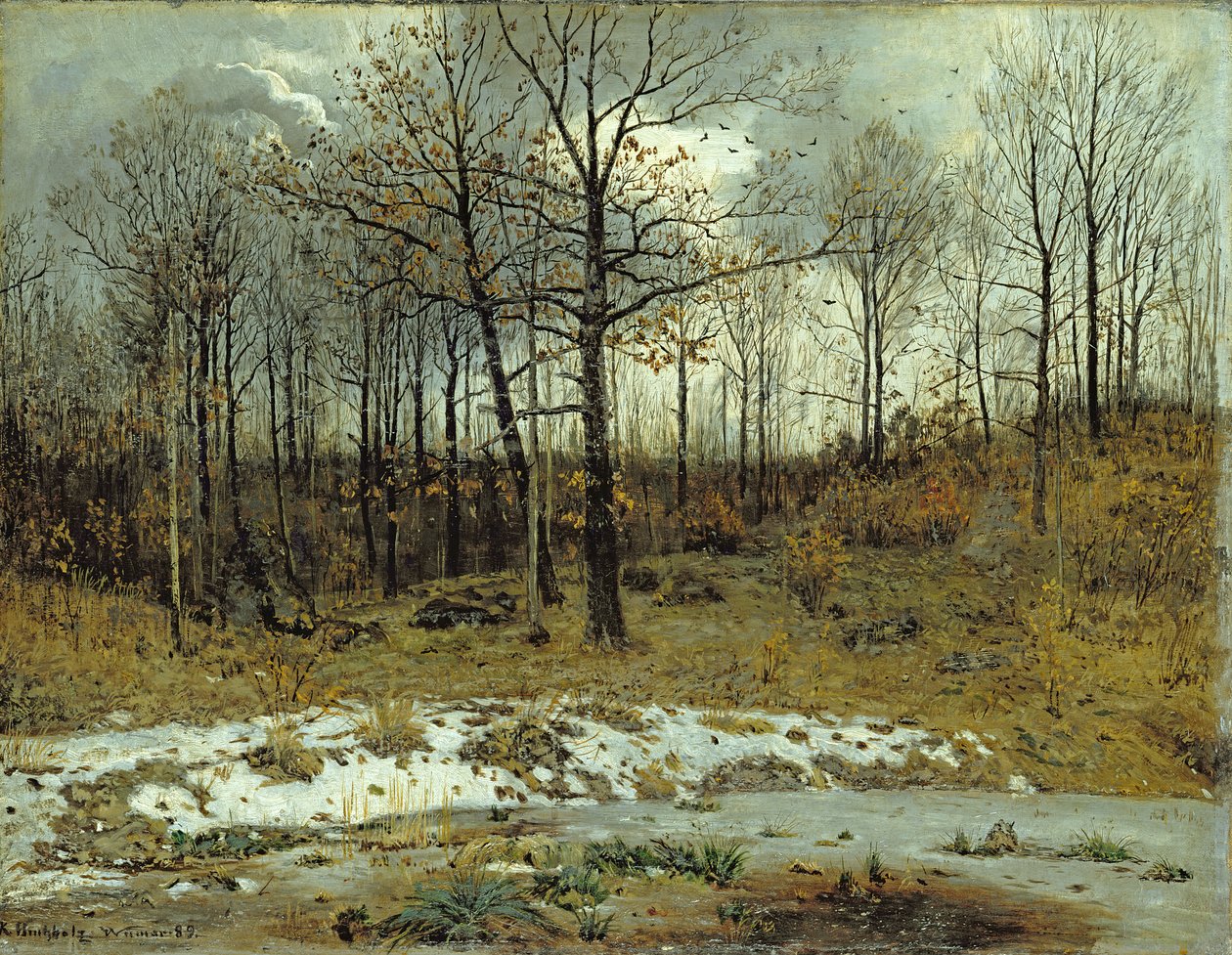 Sidste sne i Weimar, 1889 af Karl Buchholz