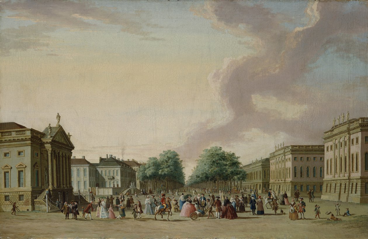 Unter den Linden, Berlin, 1770 af Karl Friedrich Fechhelm