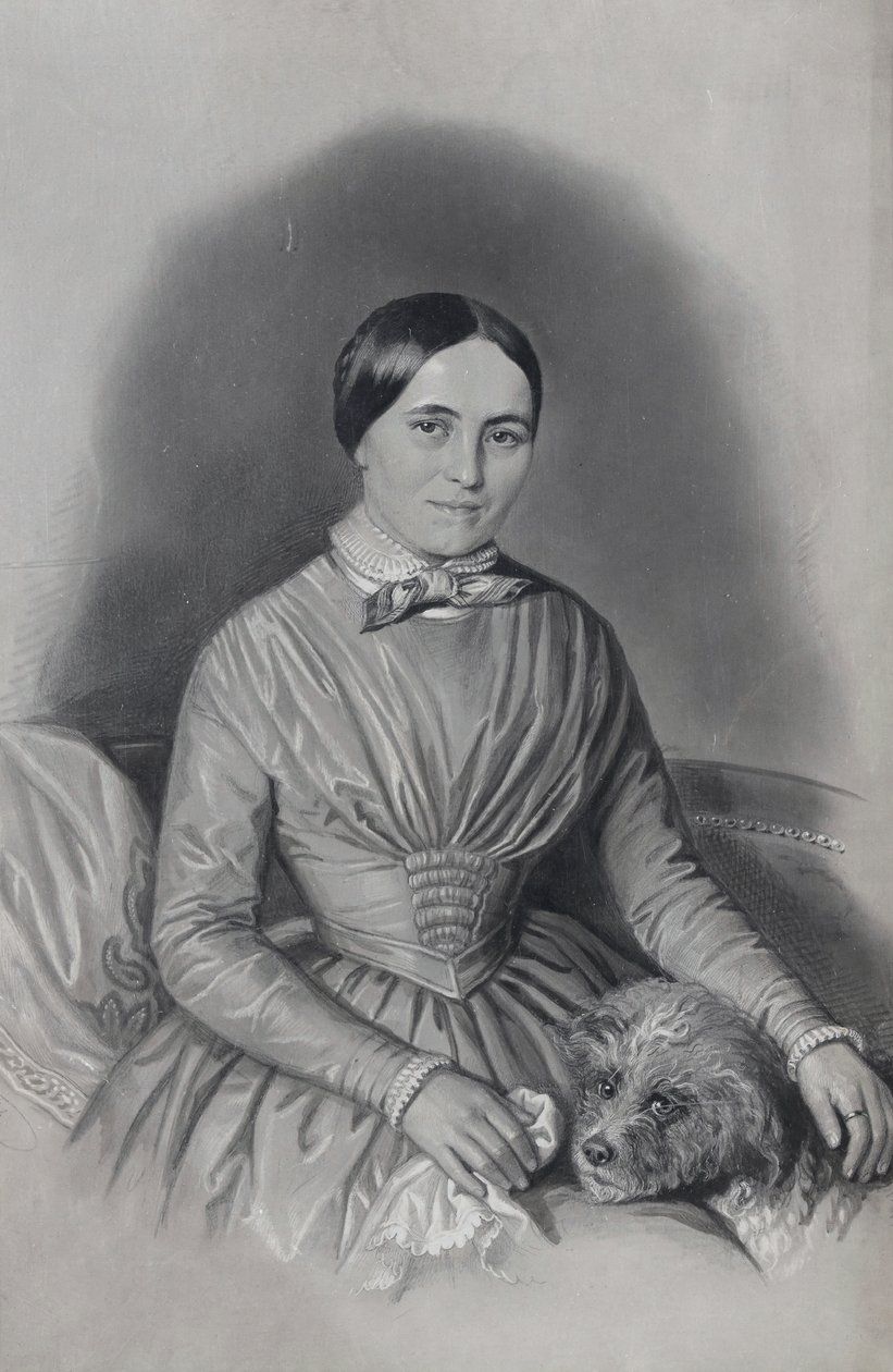 Portræt af Johann Spyri (1827-1901), forfatter af Karl Friedrich Irminger