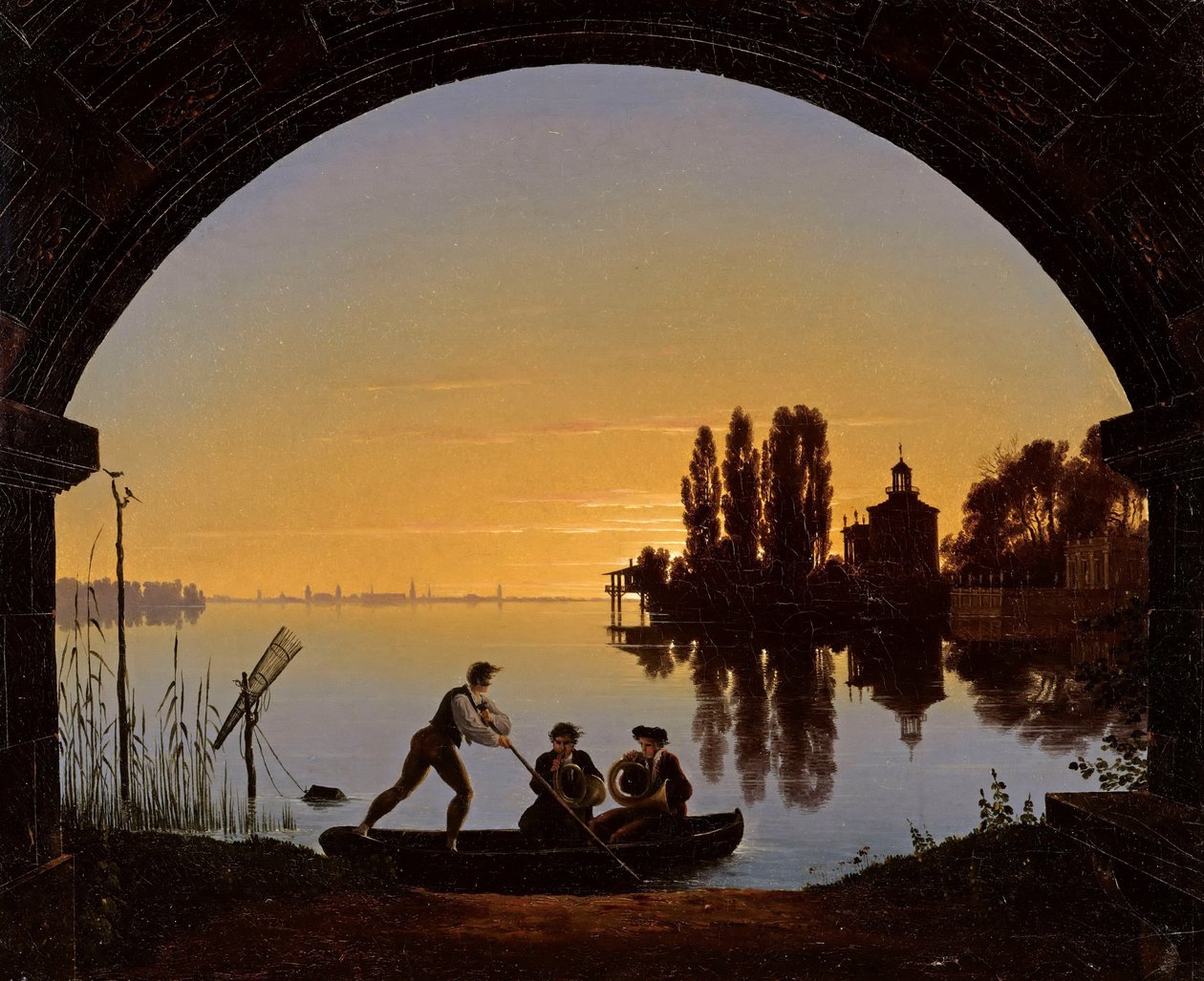Spreeufer bei Stralau af Karl Friedrich Schinkel