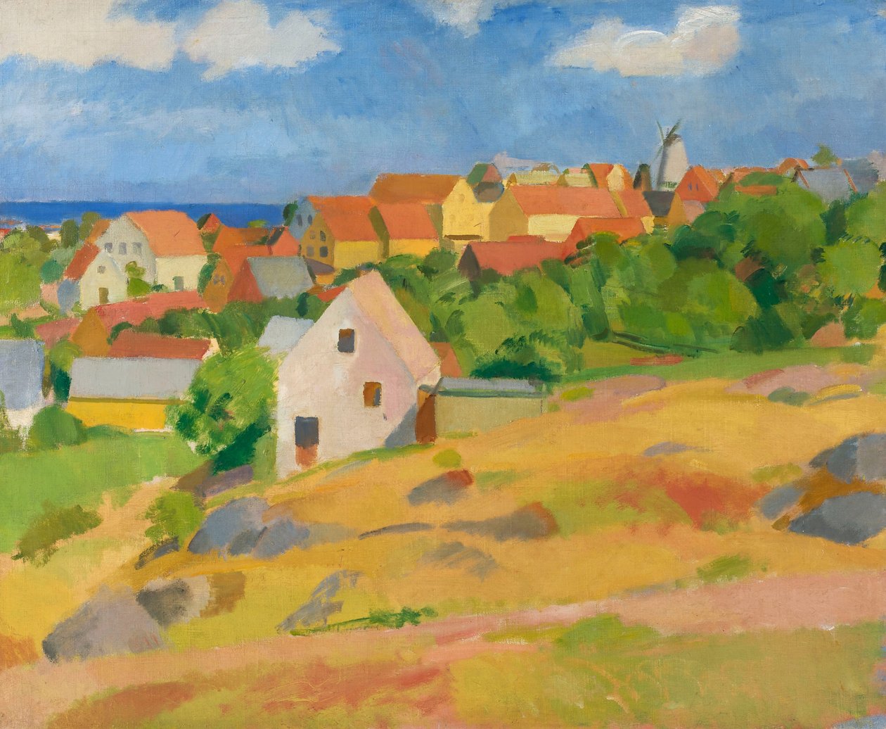 View over Gudhjem af Karl Isakson