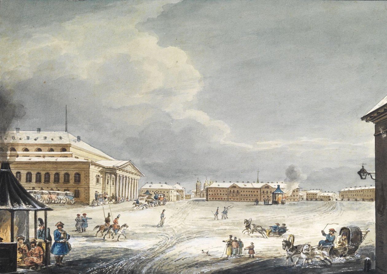 Theaterplatz Sankt Petersborg af Karl Kollman