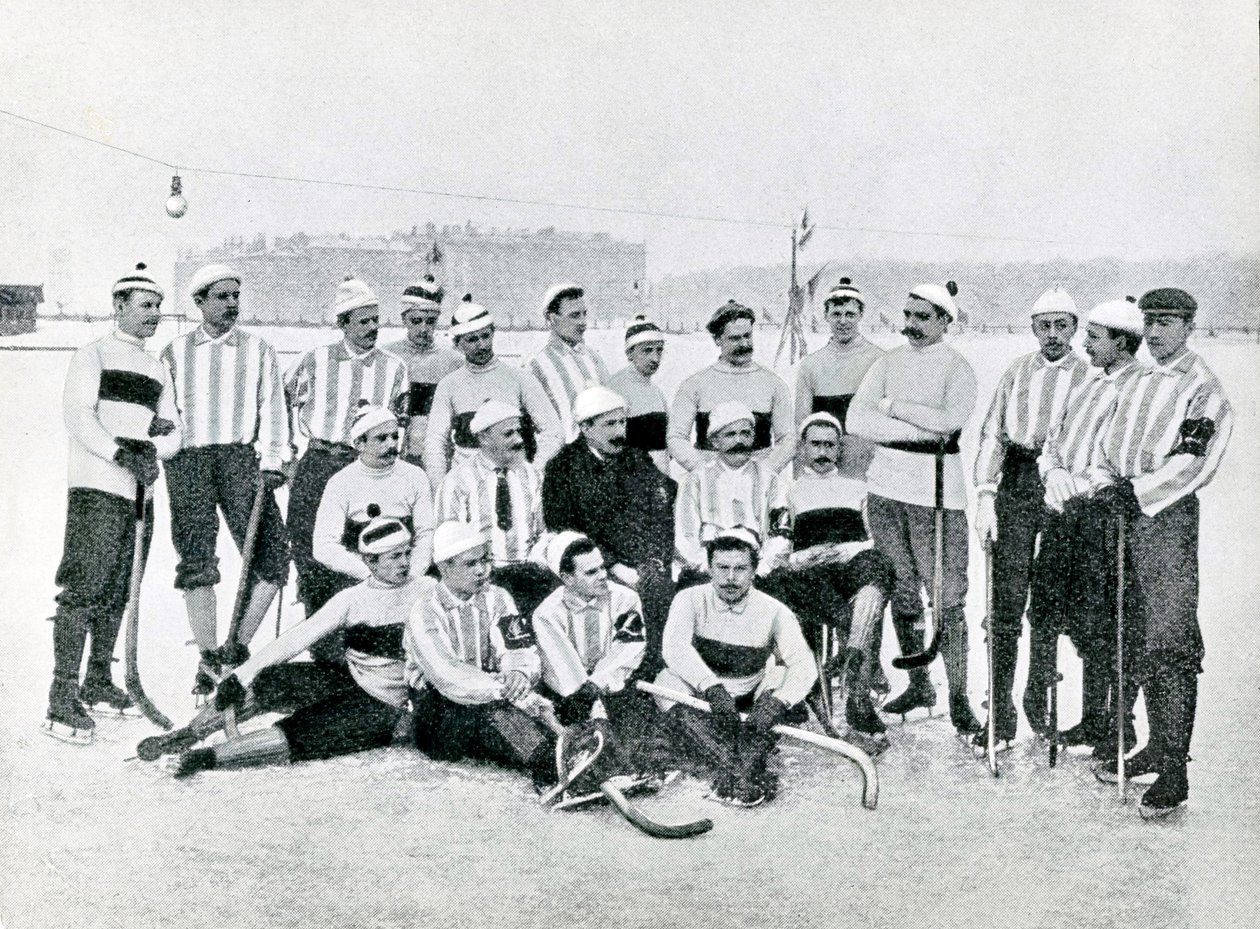 Ishockeyhold i St. Petersborg, 1900-tallet af Karl Karlovich Bulla