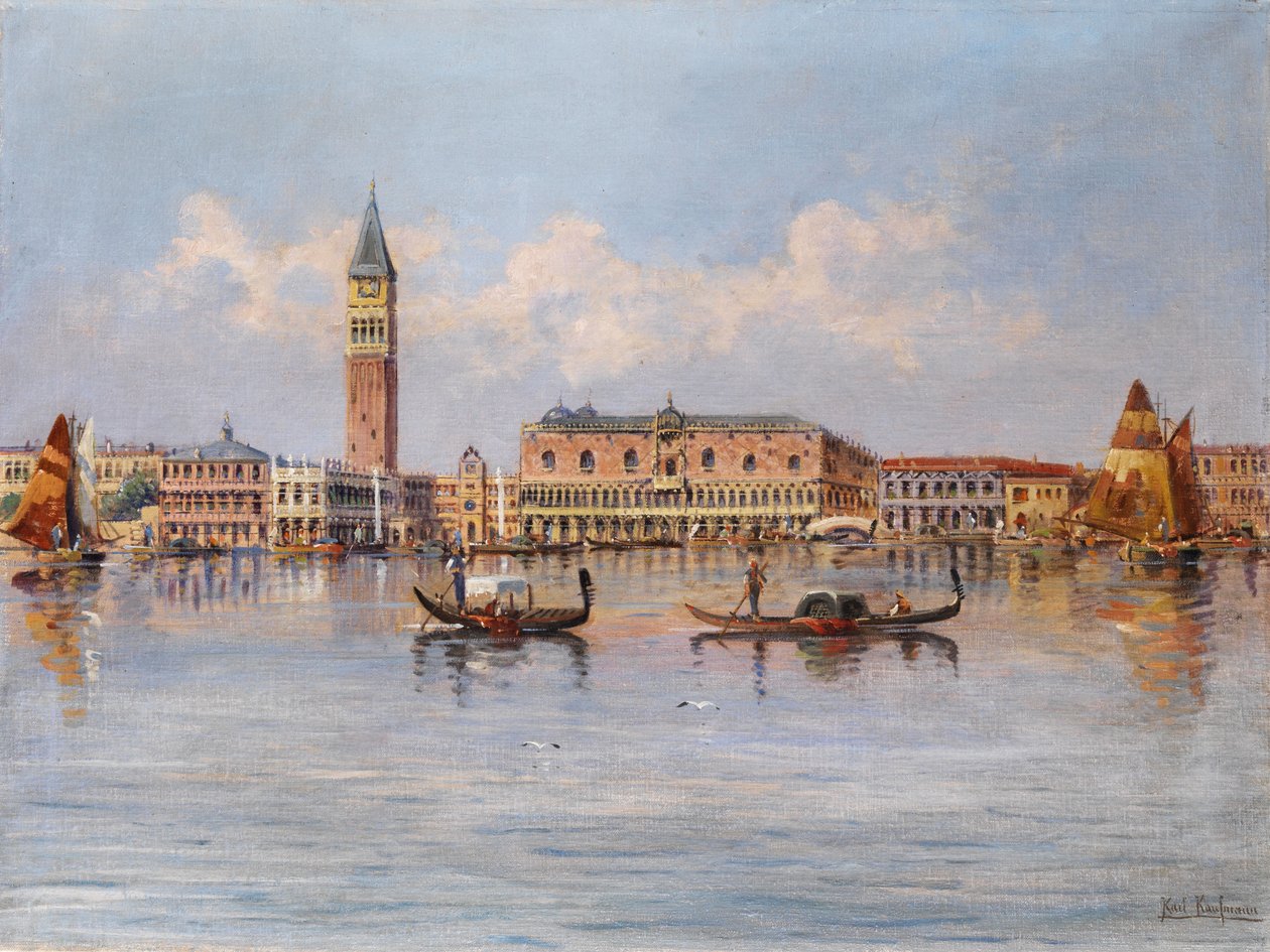 Udsigt over Venedig. af Karl Kaufmann