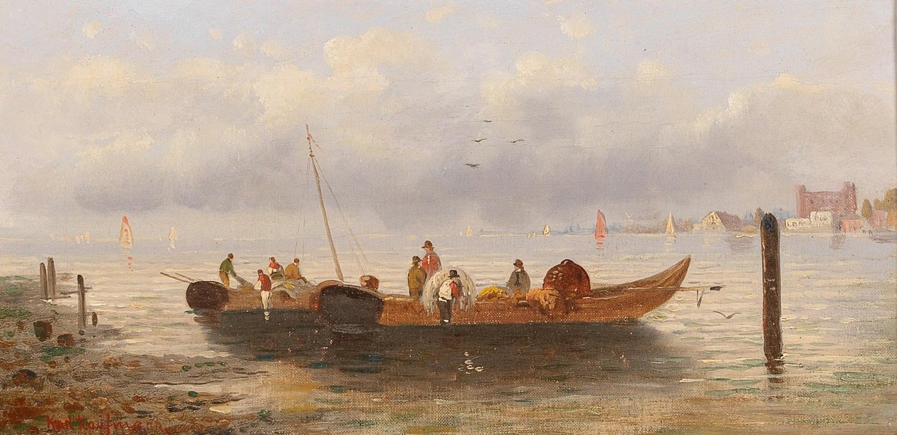 Fiskere ved kysten af Karl Kaufmann
