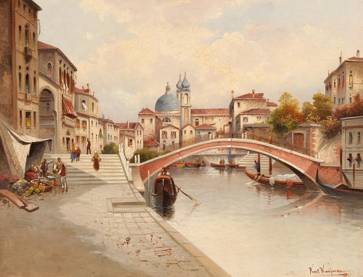 Venetiansk motiv af Karl Kaufmann