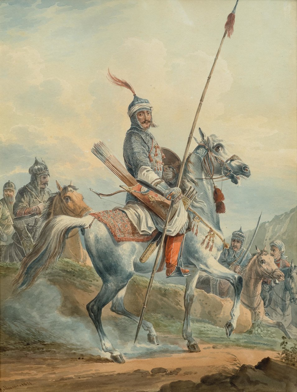 Orientalske krigere til hest af Karl Kollman