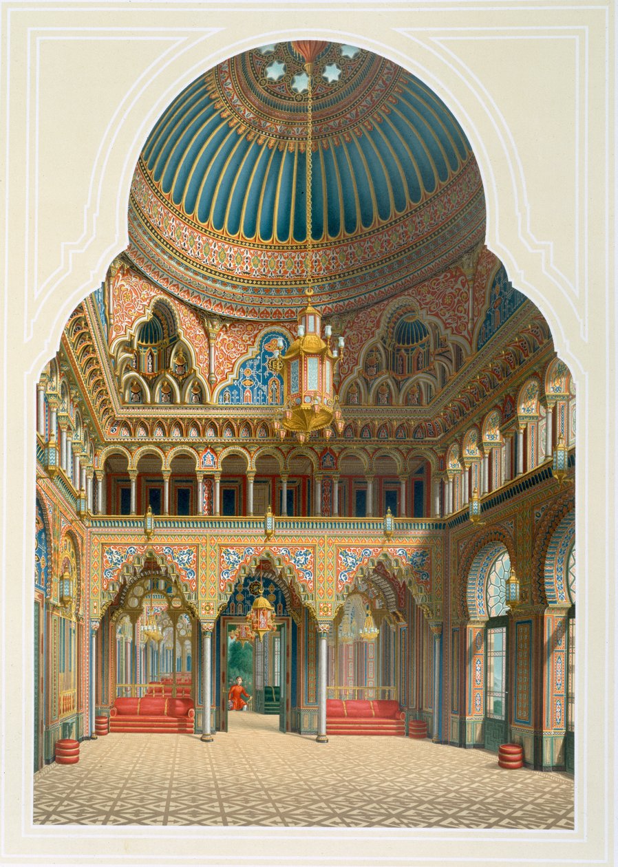 Design til entréen til Wilhelma, 1837 af Karl Ludwig Wilhelm Zanth