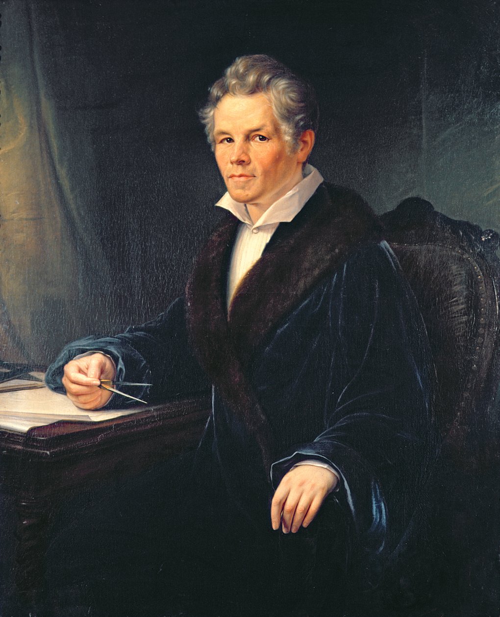 Portræt af Karl Friedrich Schinkel, ca. 1880 af Karl Schmidt