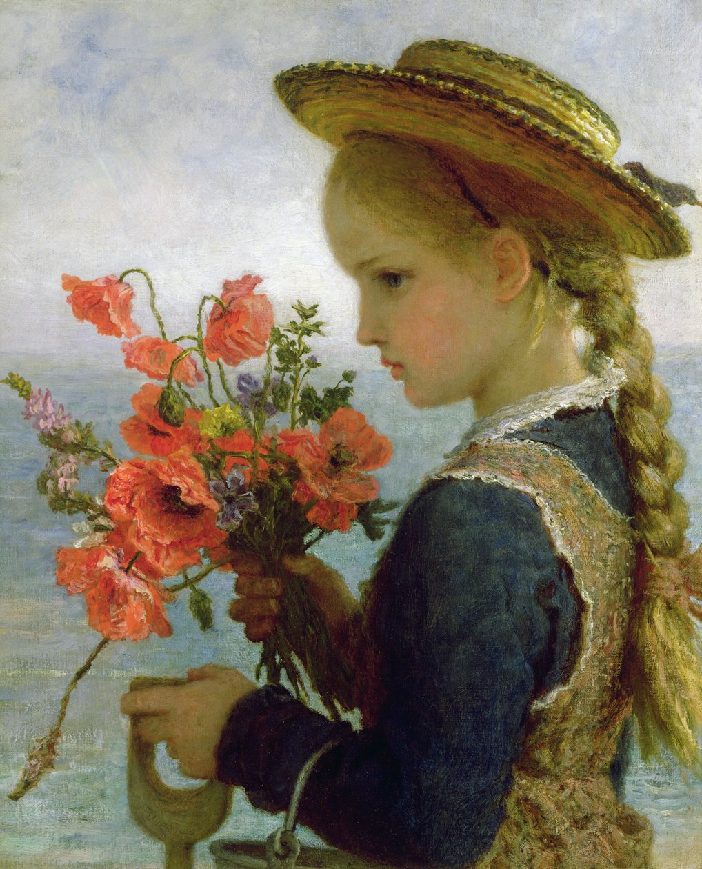 Valmue pige af Karl Wilhelm Friedrich Bauerle