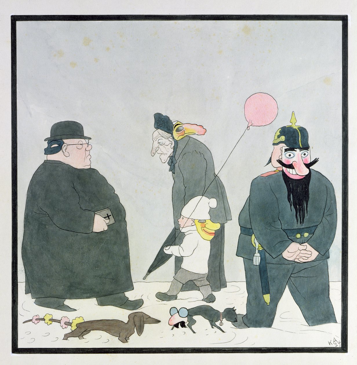 Bayersk karneval af Karl Arnold