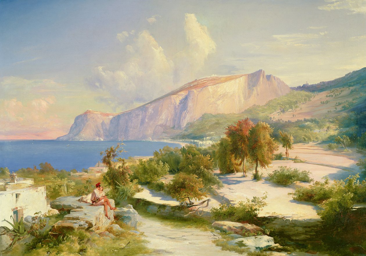 Marina Grande, Capri, ca. 1829 af Carl Blechen