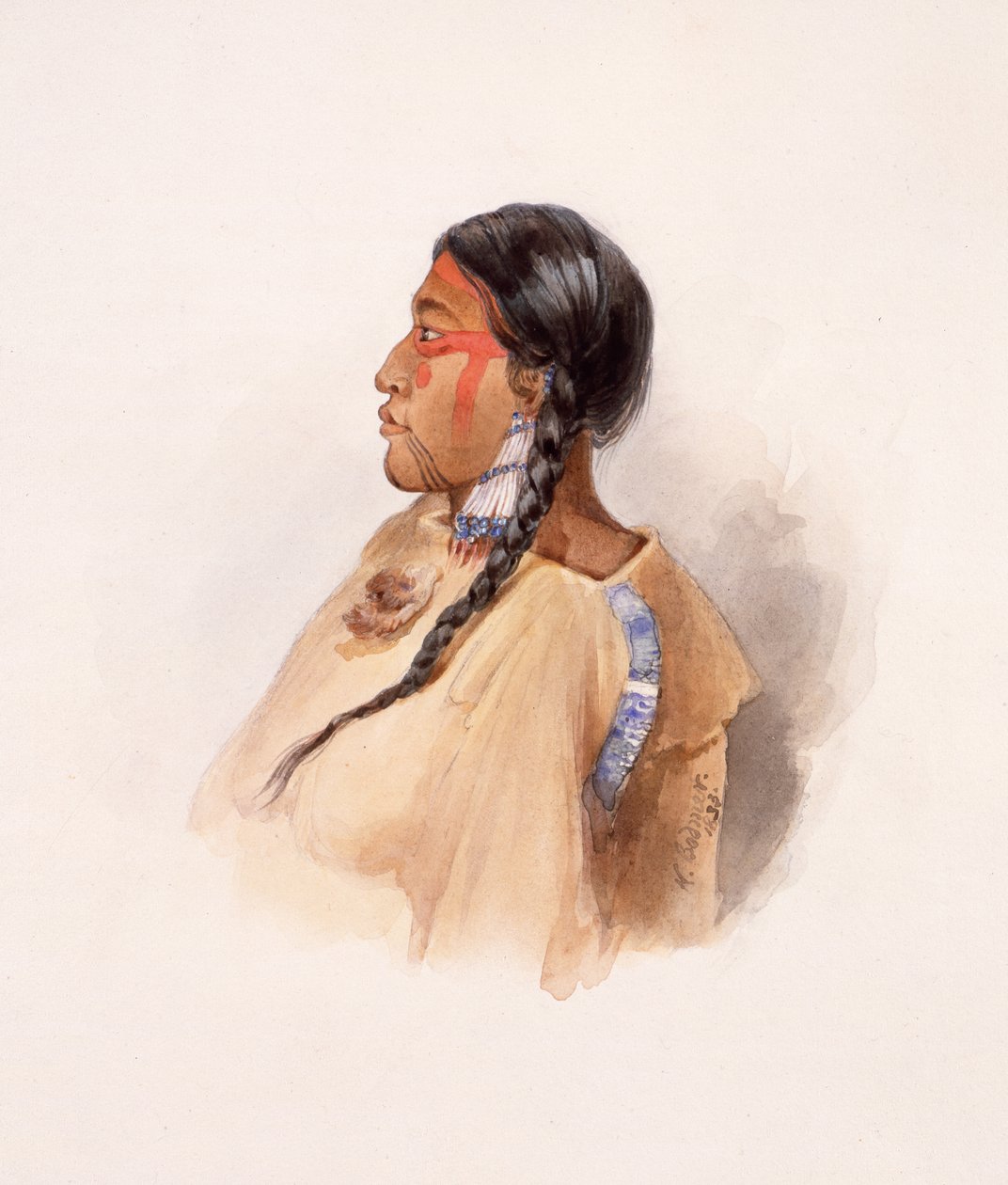 Cree-kvinde af Karl Bodmer