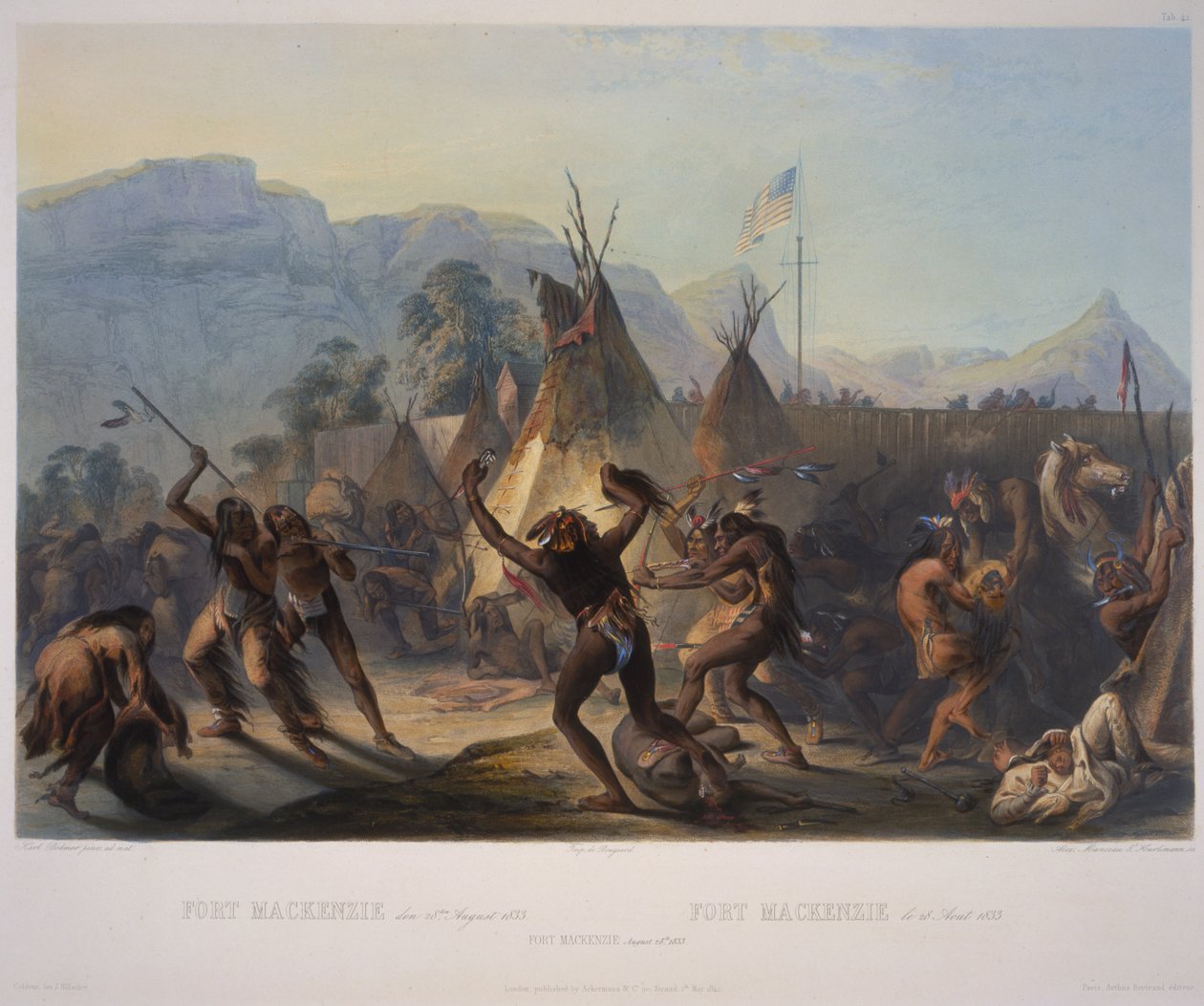 Fort McKenzie (28. august 1833) af Karl Bodmer
