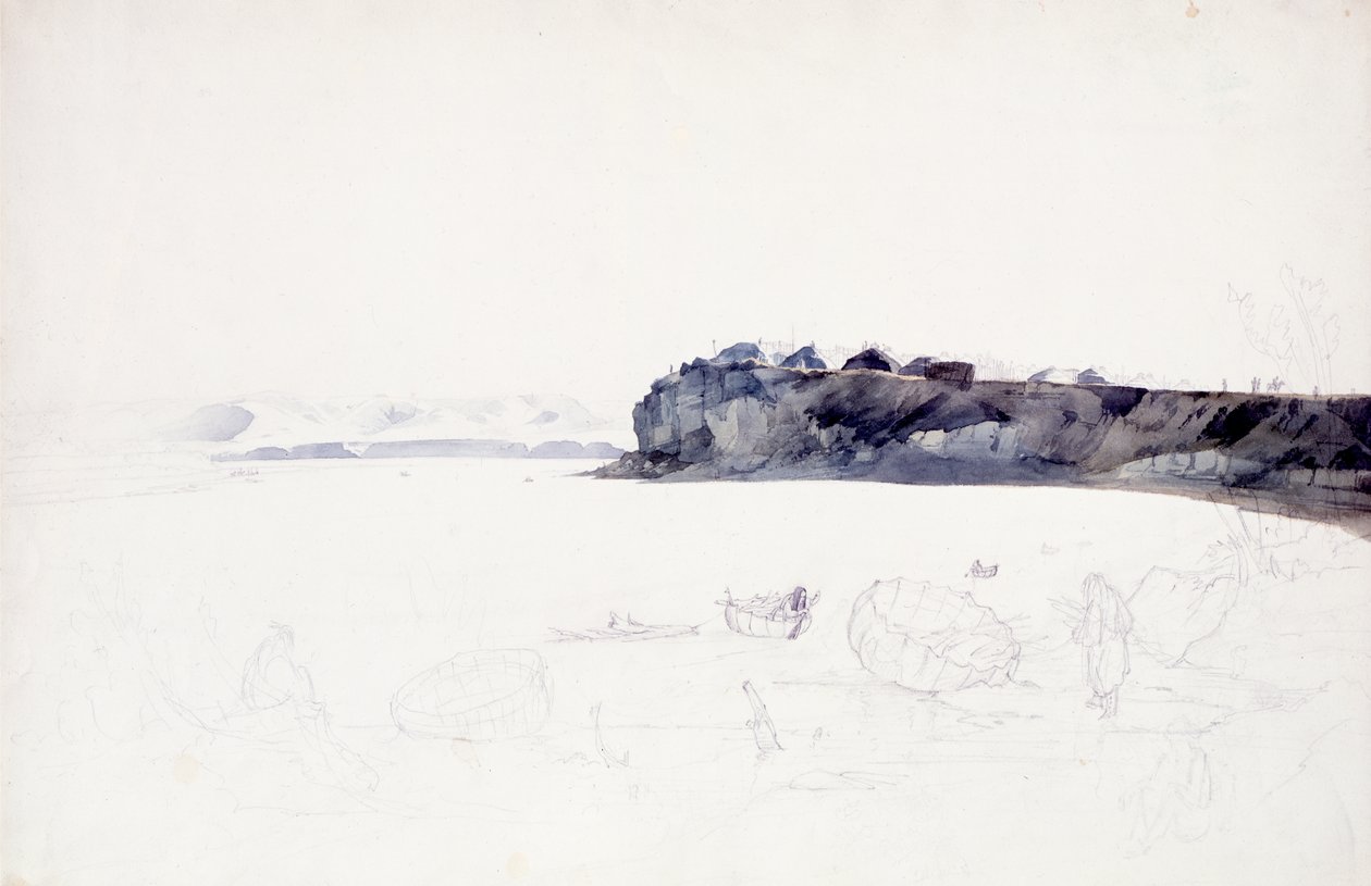 Mih-Tutta-Hang-kush, Mandan-landsbyen af Karl Bodmer