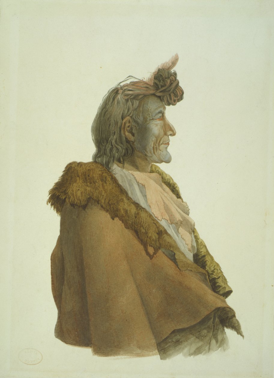 Pioch-Ki?iu, a Piegan Blackfeet man af Karl Bodmer