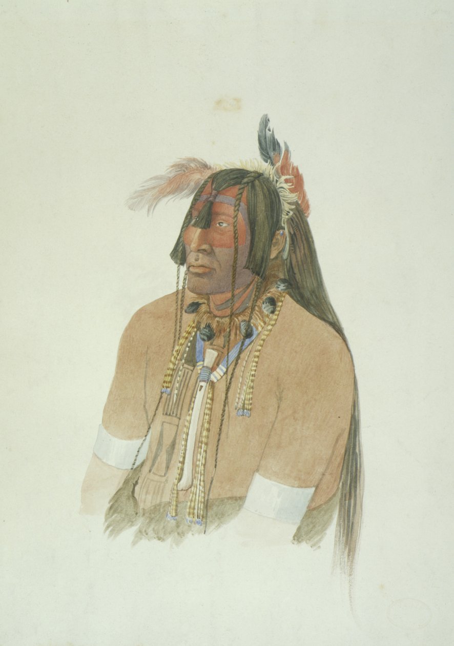 Uidentificeret mand af Karl Bodmer