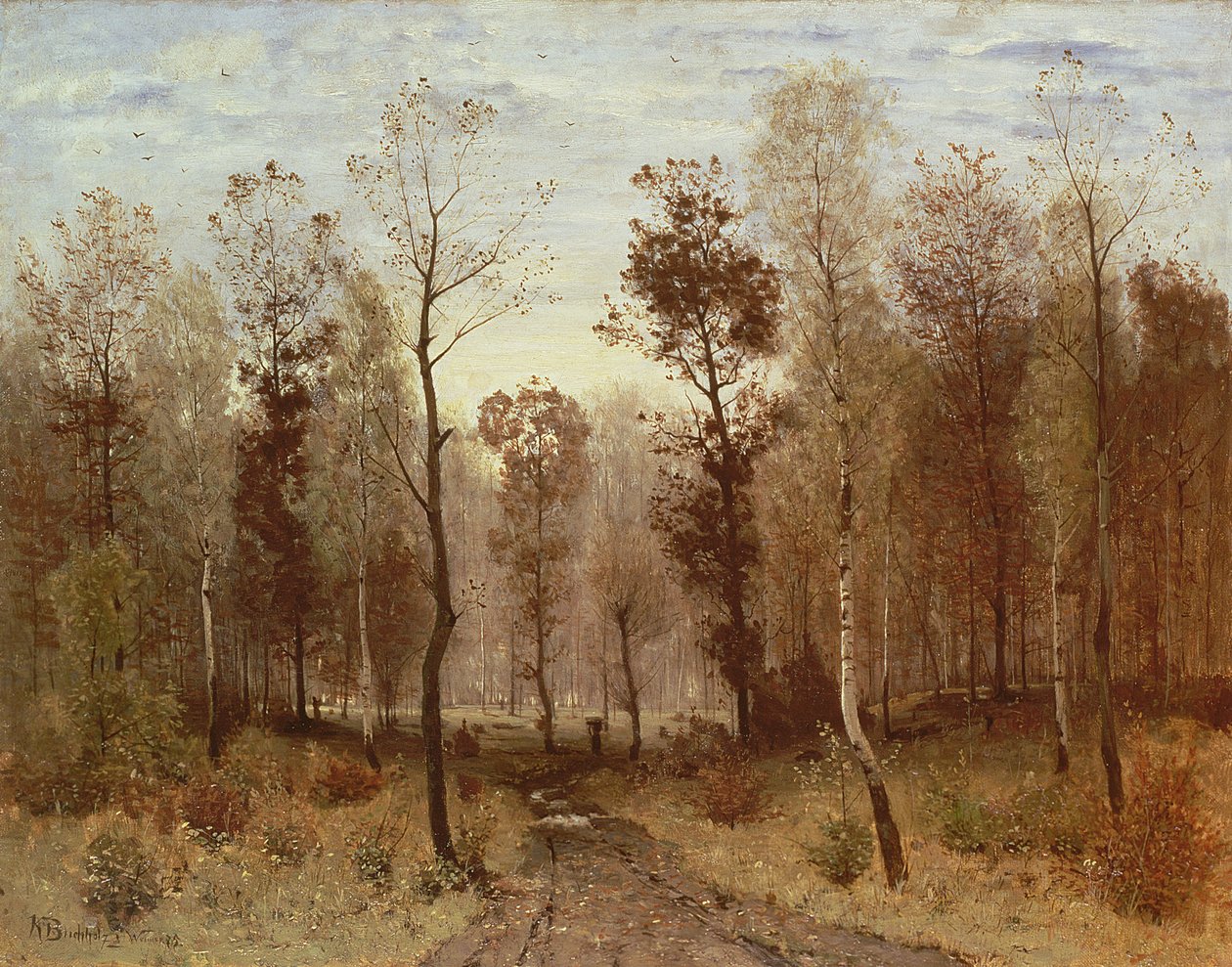 Efterårsdag, 1875 af Karl Buchholz