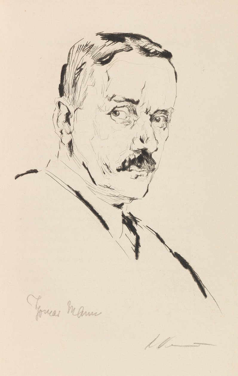 Portræt af Thomas Mann 1875-1955, 1924. af Karl Dannemann