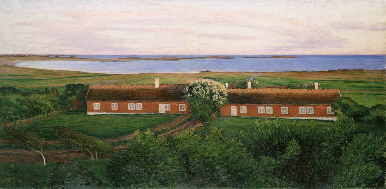 Nabogårdens huse, 1894 af Karl Fredrick Nordstrom