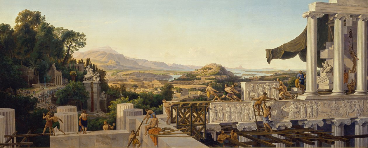 Et glimt af Grækenlands guldalder af Karl Friedrich Schinkel