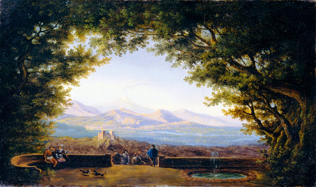 Altan med vid udsigt (kopi efter Karl Friedrich Schinkel) af Karl Friedrich Schinkel