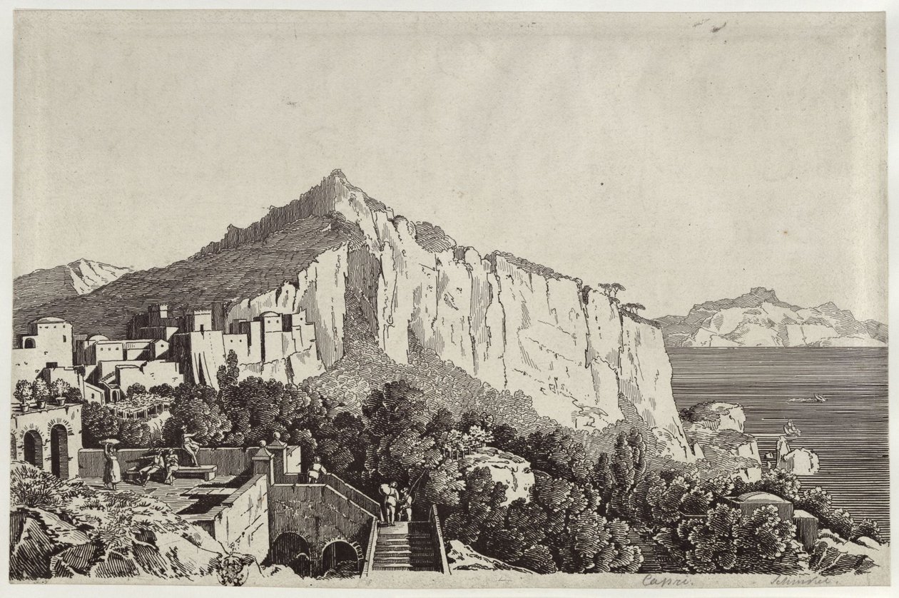 Capri af Karl Friedrich Schinkel