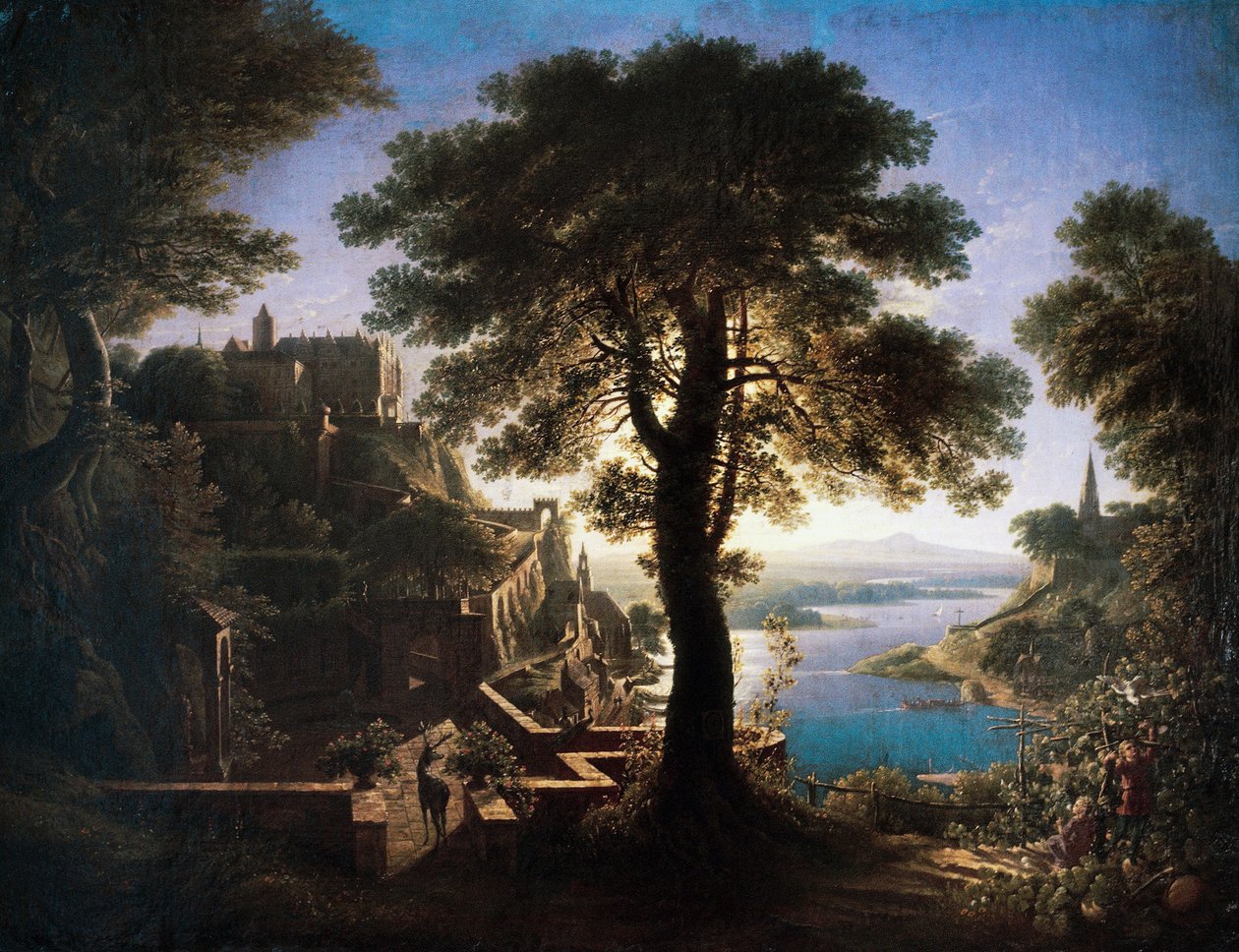 Slot ved floden af Karl Friedrich Schinkel