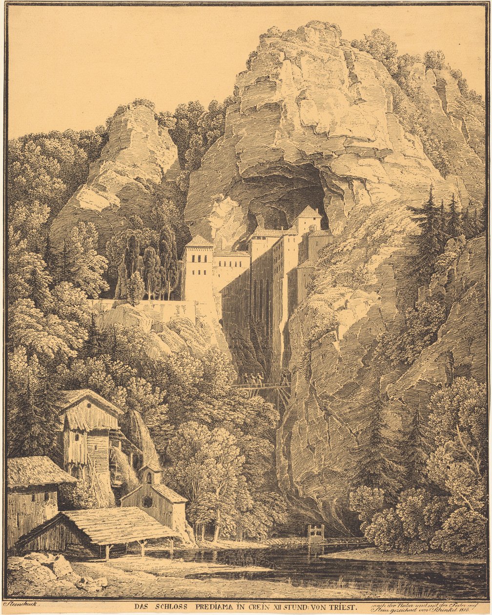 Predjama-slottet i Carniola: tolv timer fra Trieste af Karl Friedrich Schinkel