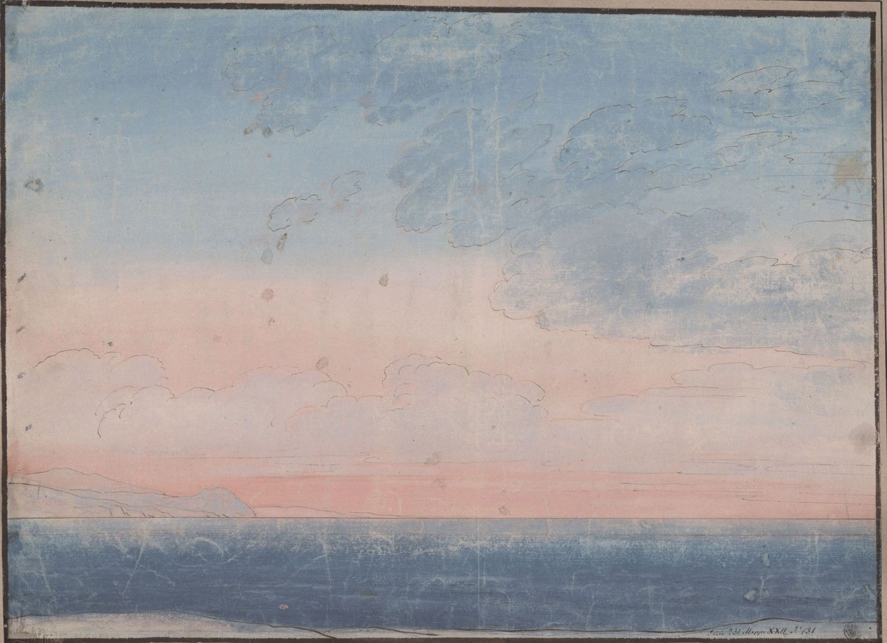 Dekoration til almindelig brug. Sydlig havhorisont af Karl Friedrich Schinkel