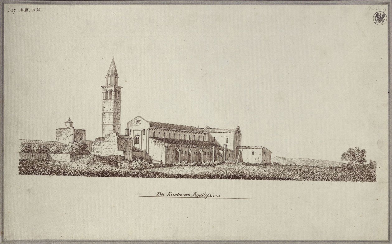 Santa Maria-katedralen i Aquileia af Karl Friedrich Schinkel