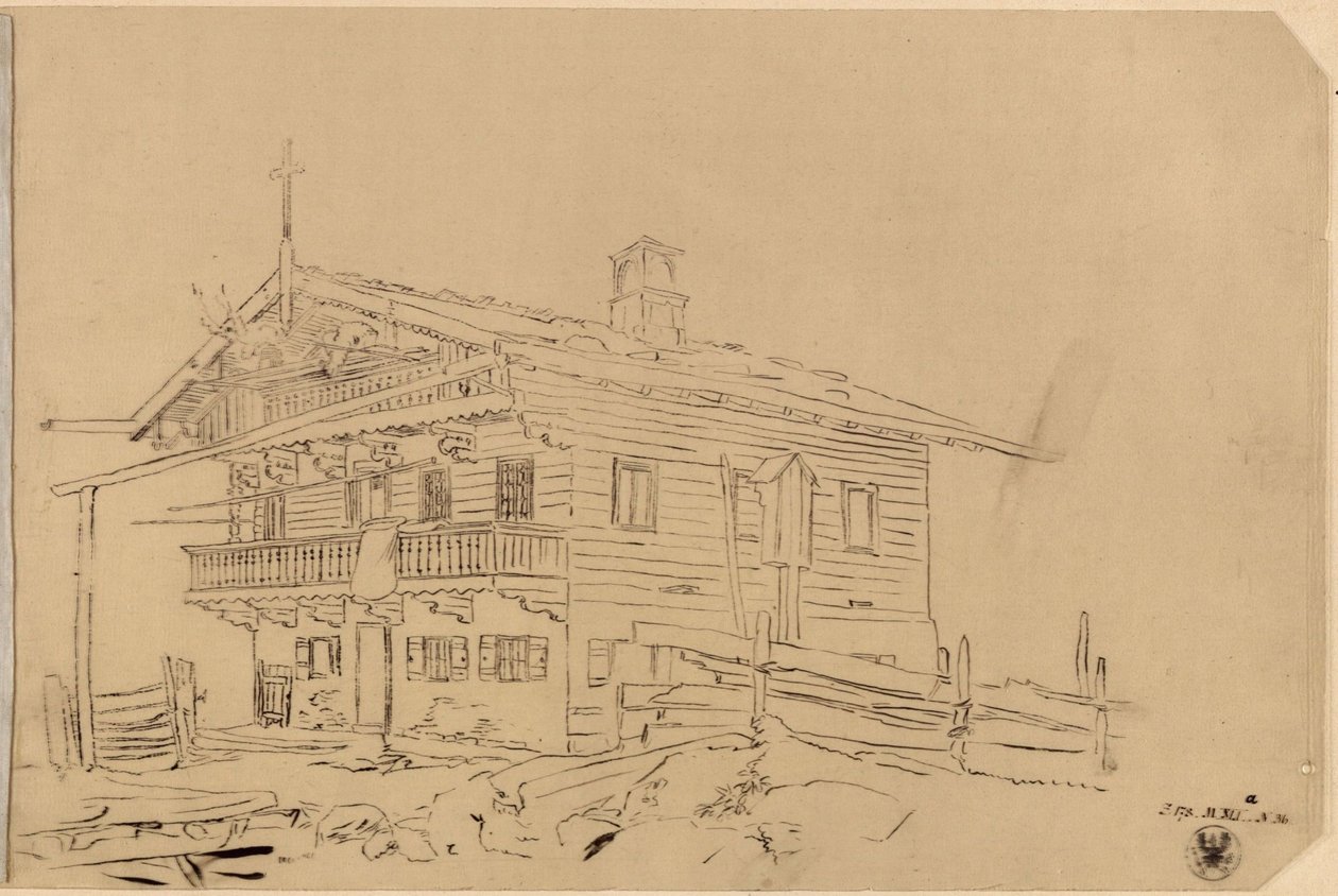 Udkast til et schweizisk hus af Karl Friedrich Schinkel
