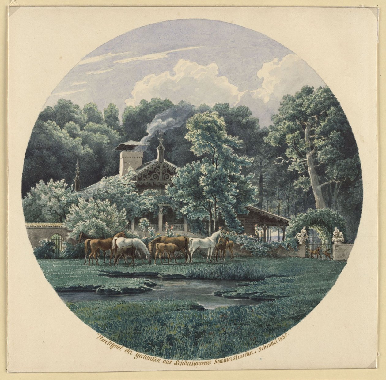 Niederschönhausen ved Berlin. Beuths sommerhus af Karl Friedrich Schinkel