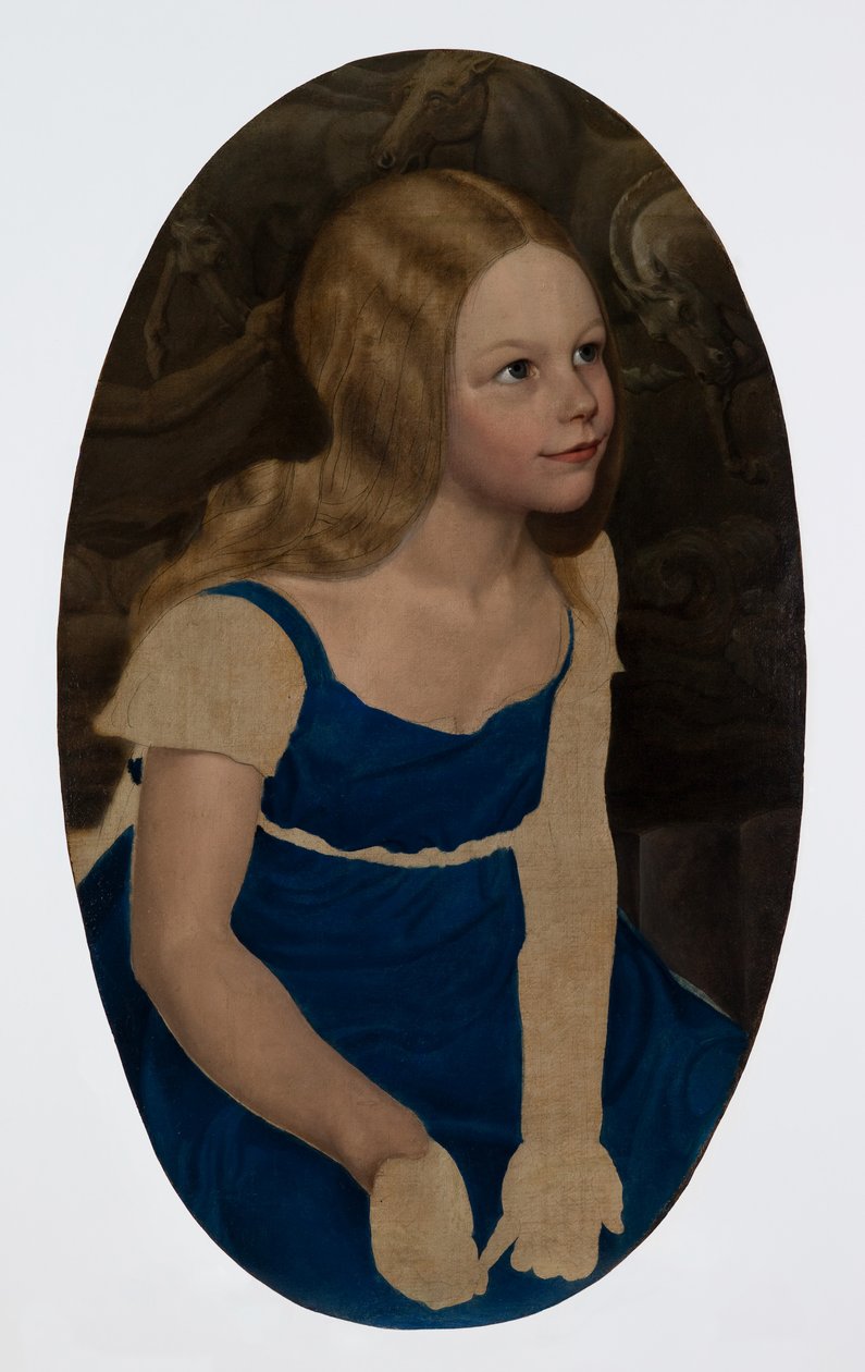 Portræt af kunstnerens datter, Marie af Karl Friedrich Schinkel