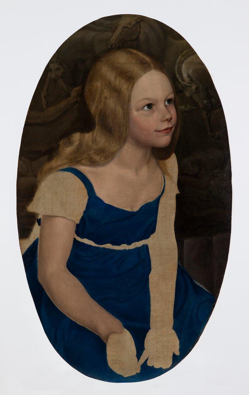 Portræt af kunstnerens datter, Marie af Karl Friedrich Schinkel