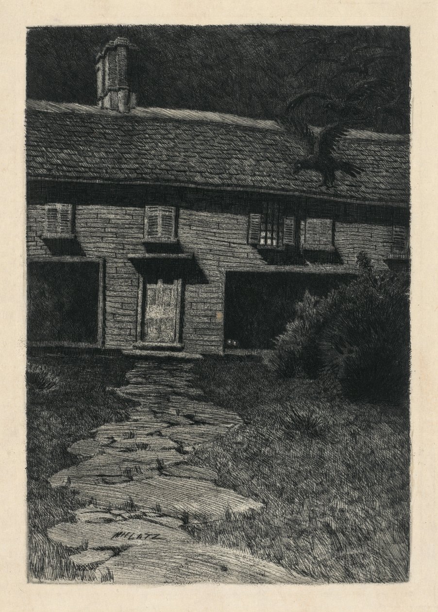 Heksens hus i Salem af Karl Friedrich Wilhelm Mielatz