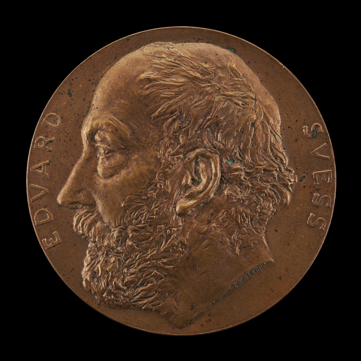 Eduard Suess, 1831-1914, geolog [forside], 1897. af Karl Gindra