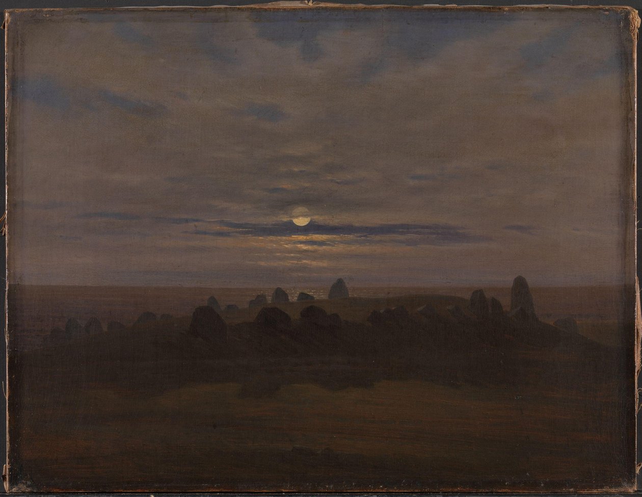 Stenalderhøj, ca. 1820 (olie på lærred) af Karl Gustav Carus