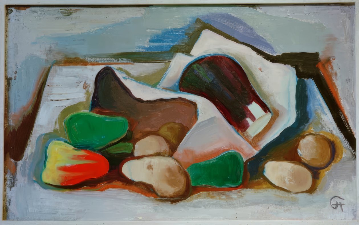 Grøntsagsstilleben af Karl Hofer