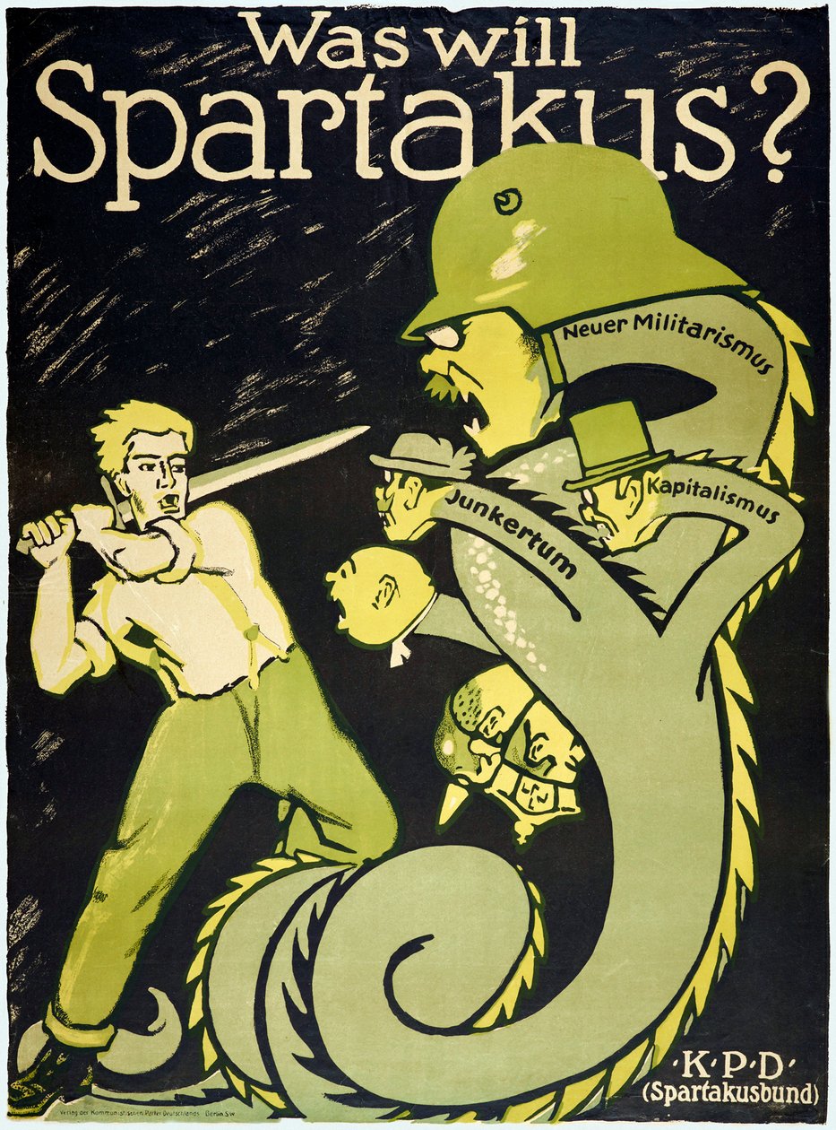 Den tyske revolution 1918-1919 Spartakusforbundet (Spartakusbund) af Karl Jakob Hirsch