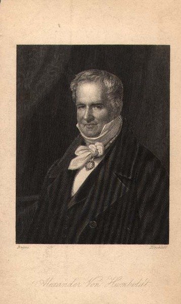 Alexander von Humboldt (1769-1859), graveret af Hinchliff (litho) af Karl Joseph (after) Begas