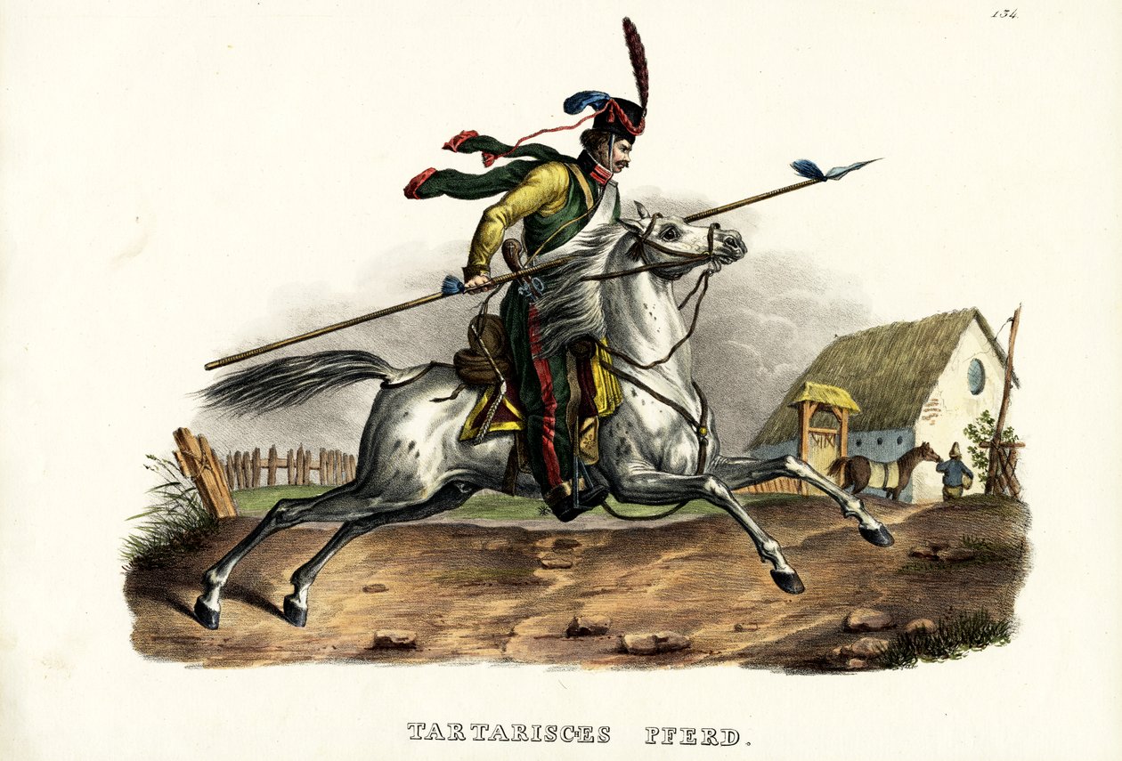 Tartarhest, 1824 af Karl Joseph Brodtmann