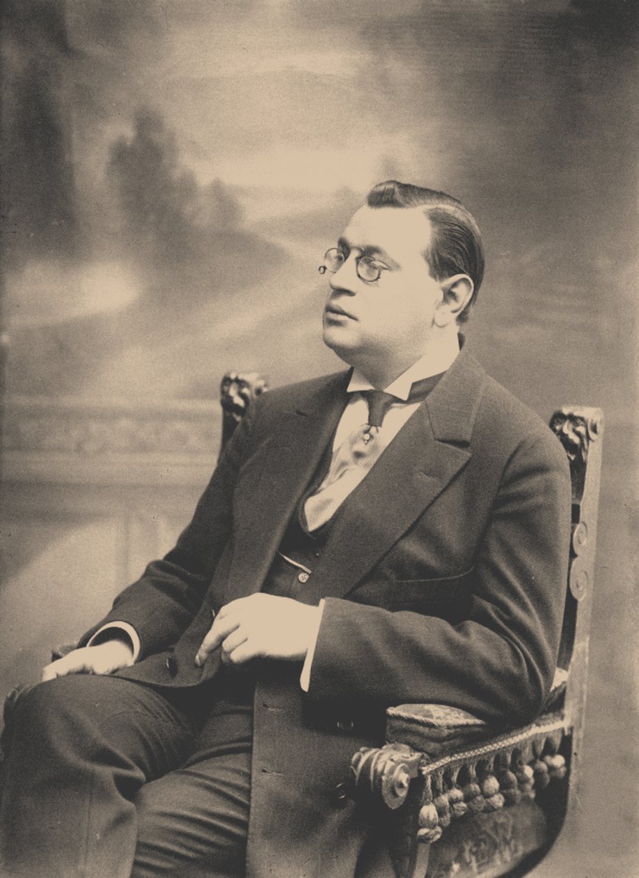 Arkady Timofeevich Averchenko 1881-1925, 1913 af Karl Karlovich Bulla