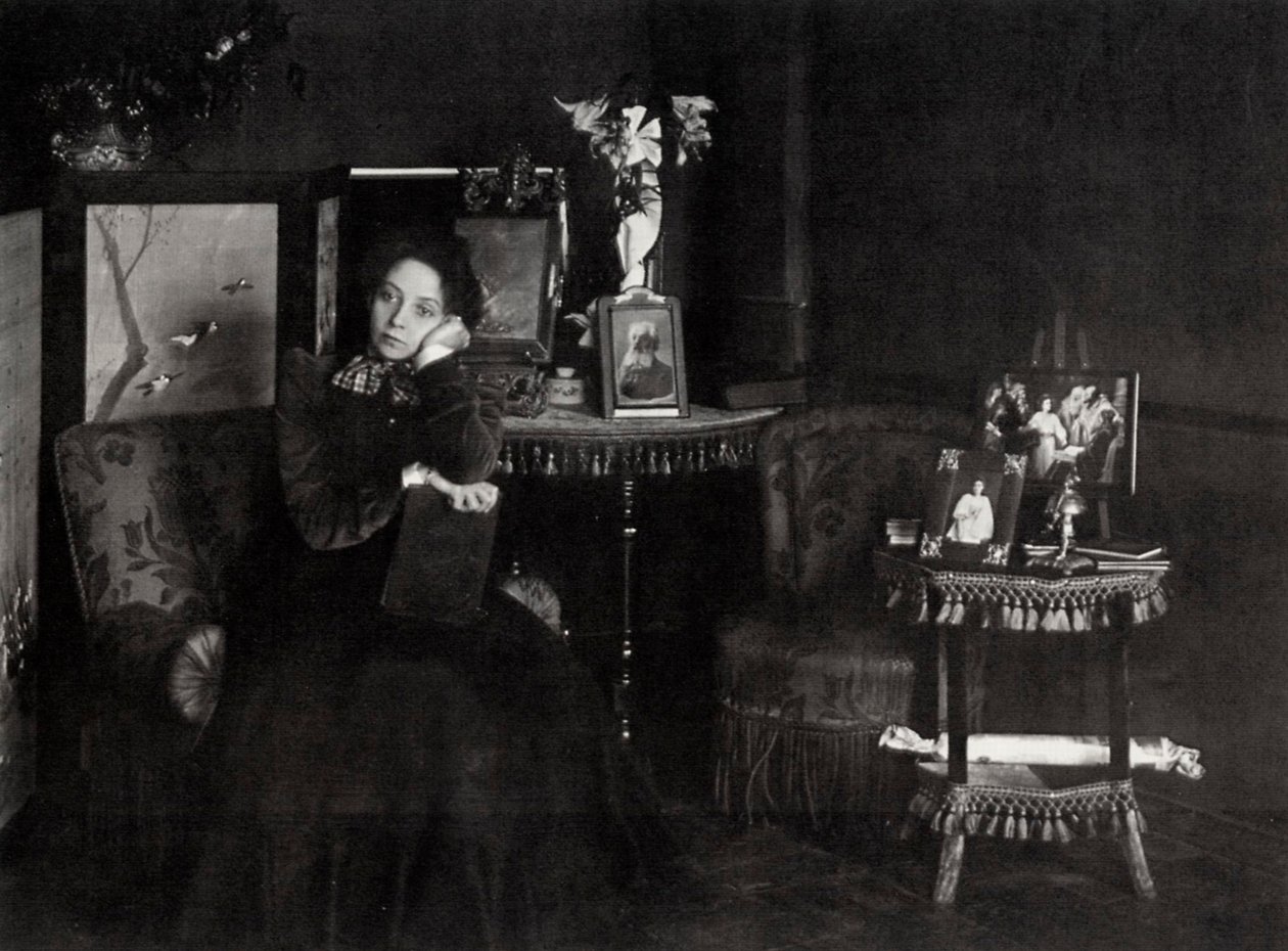 Vera Fedorovna Komissarzhevskaya, russisk astress, c1900 af Karl Karlovich Bulla