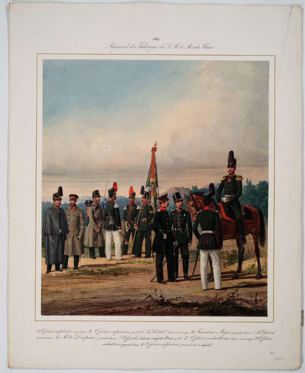 5. Kaluga infanteriregiment af kejser Wilhelm I af Preussen, 1861 af Karl Karlovich Piratsky