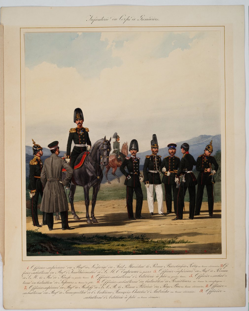 Infanteri af det russiske kejserlige grenaderkorps, 1867 af Karl Karlovich Piratsky